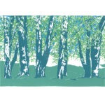 'Behind the Trees' original A3 screenprint