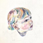 Child's portrait A3 Acrylic on 300gsm