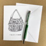 'A Bag Full of Awesome' A6 greeting card