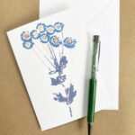 'Daisy' (Blue) A6 greeting card