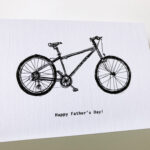 'Bicycle' Fathers Day A6 greeting card