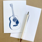 'Guitar' A6 greeting card