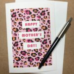 Leopard Print Happy Mother's Day Card