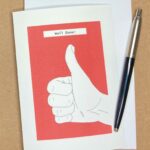 Thumbs Up Well Done Card (Red)